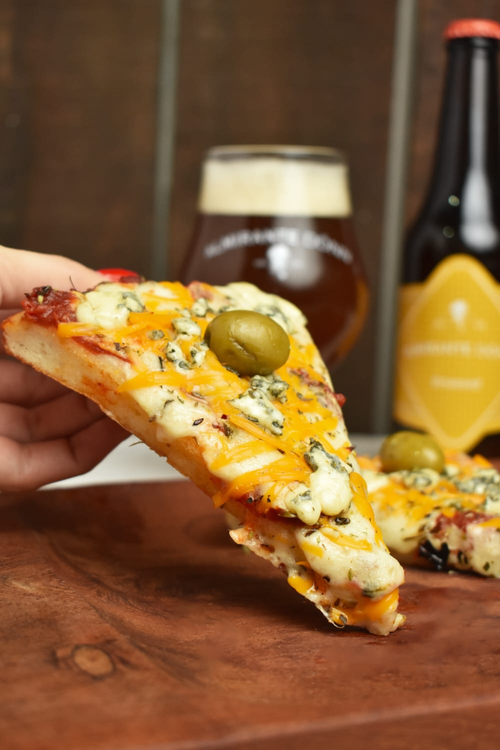 Pizza 4 quesos sin gluten